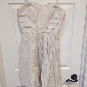 Linen blend dress